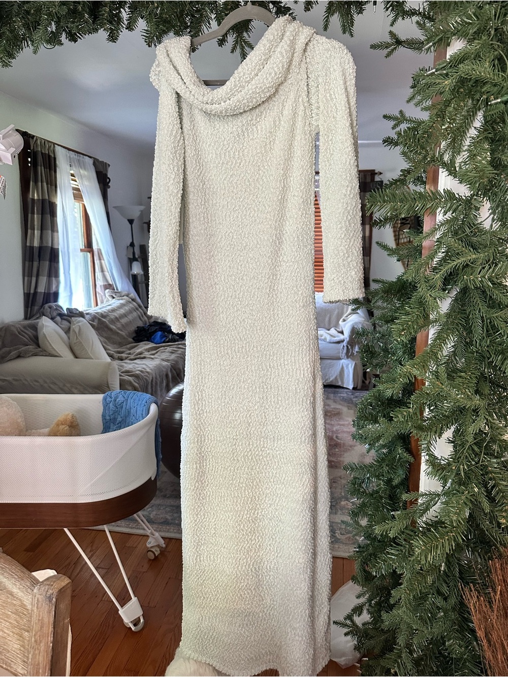 Nora Knit Maxi Dress in Seafoam by Worth Collective - bump friendly maternity